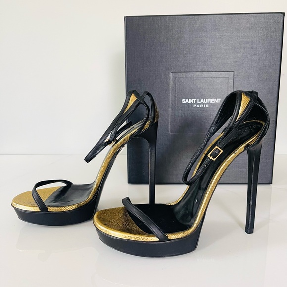 AUTHENTIC SAINT LAURENT PLATFORM HEELS - Picture 5 of 11